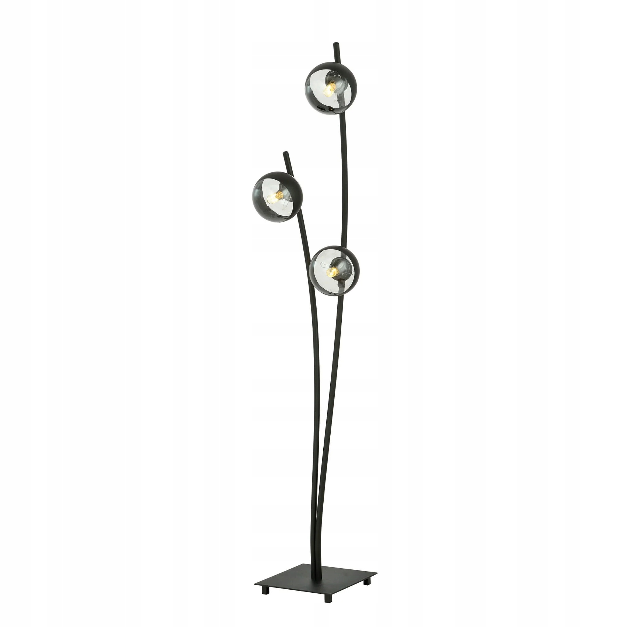 Podlahová lampa Emibig Hunter 3xE14 10W čierna sklo oceľ IP20