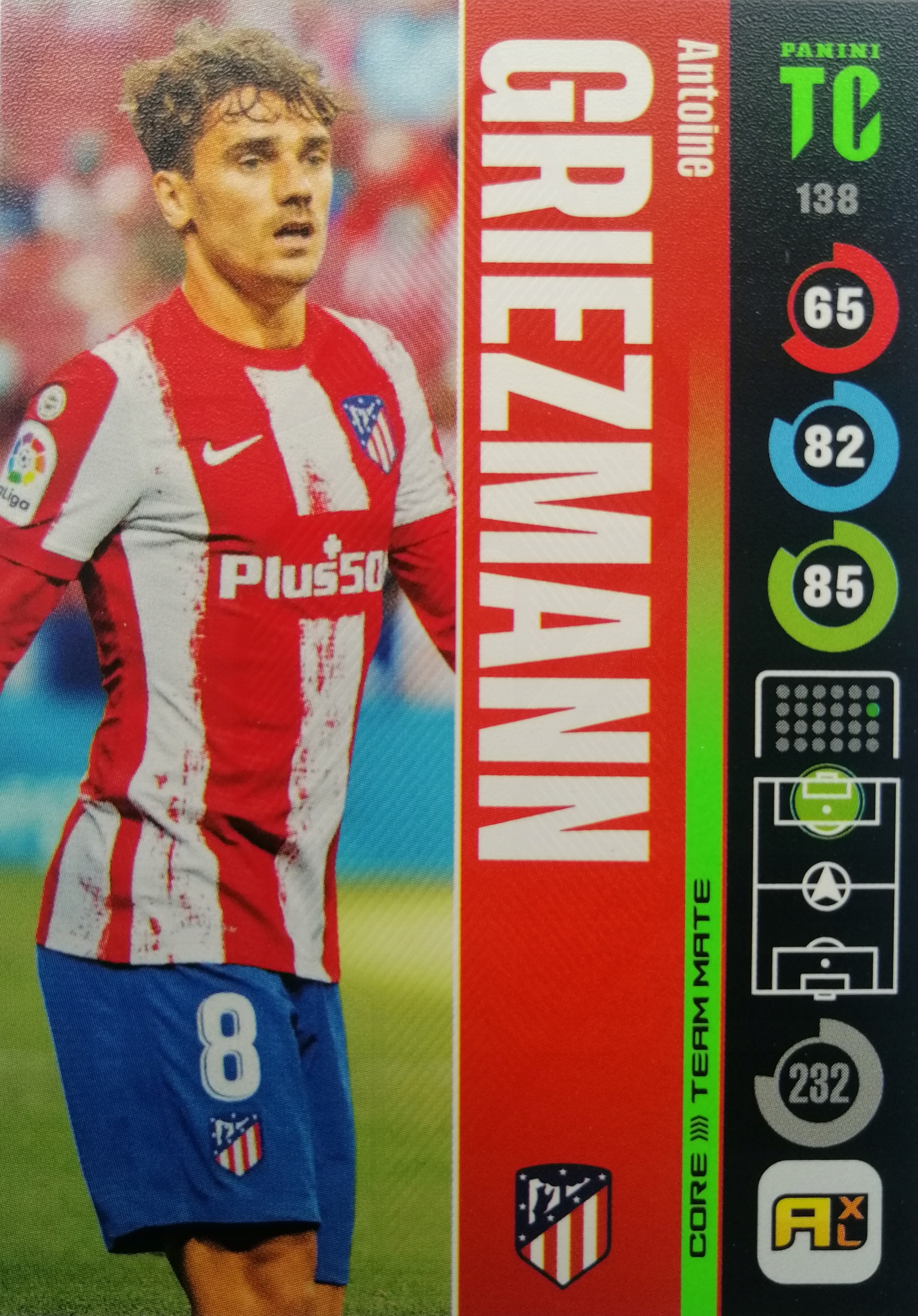 Panini Top Class Team Mate 138 Griezmann Atletico