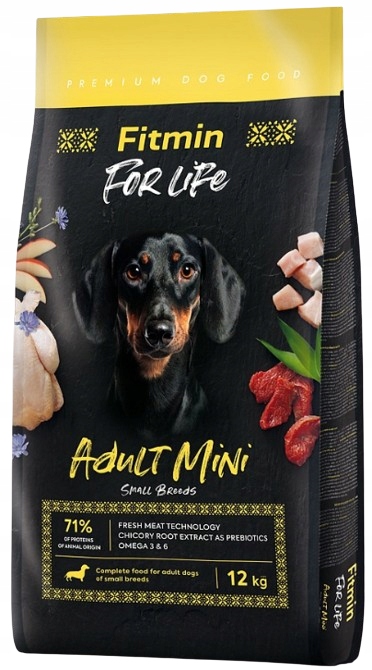Fitmin Dog For Life Adult Mini karma sucha Dla Psa dla psów dorosłych 12 kg