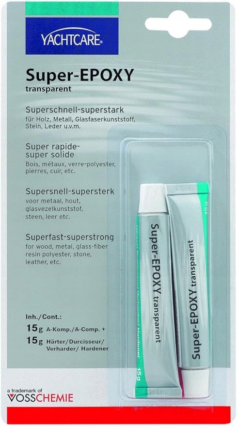 Klej Epoksydowy Epoxy Transparent – YachtCare Dwuskładnikowy 15g+15g