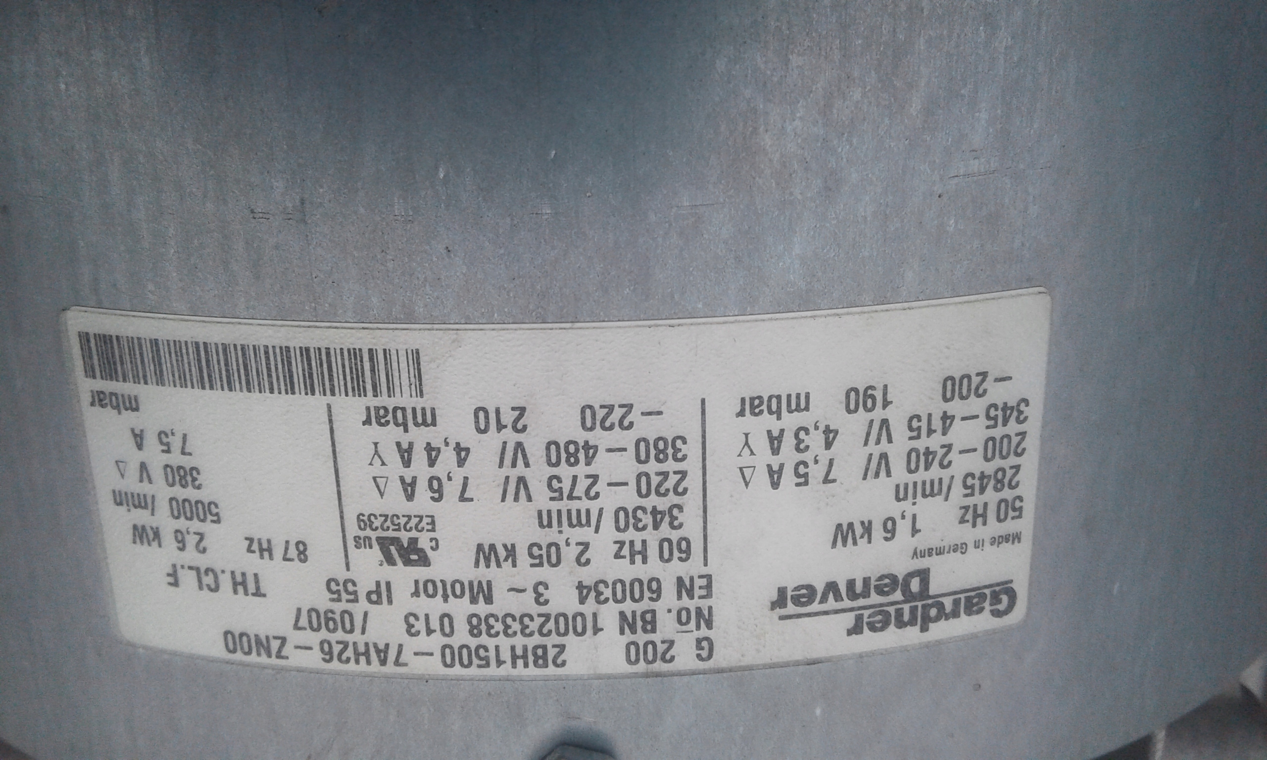 Pompa boczno kanałowa Gardner Denver G200 Marka inny