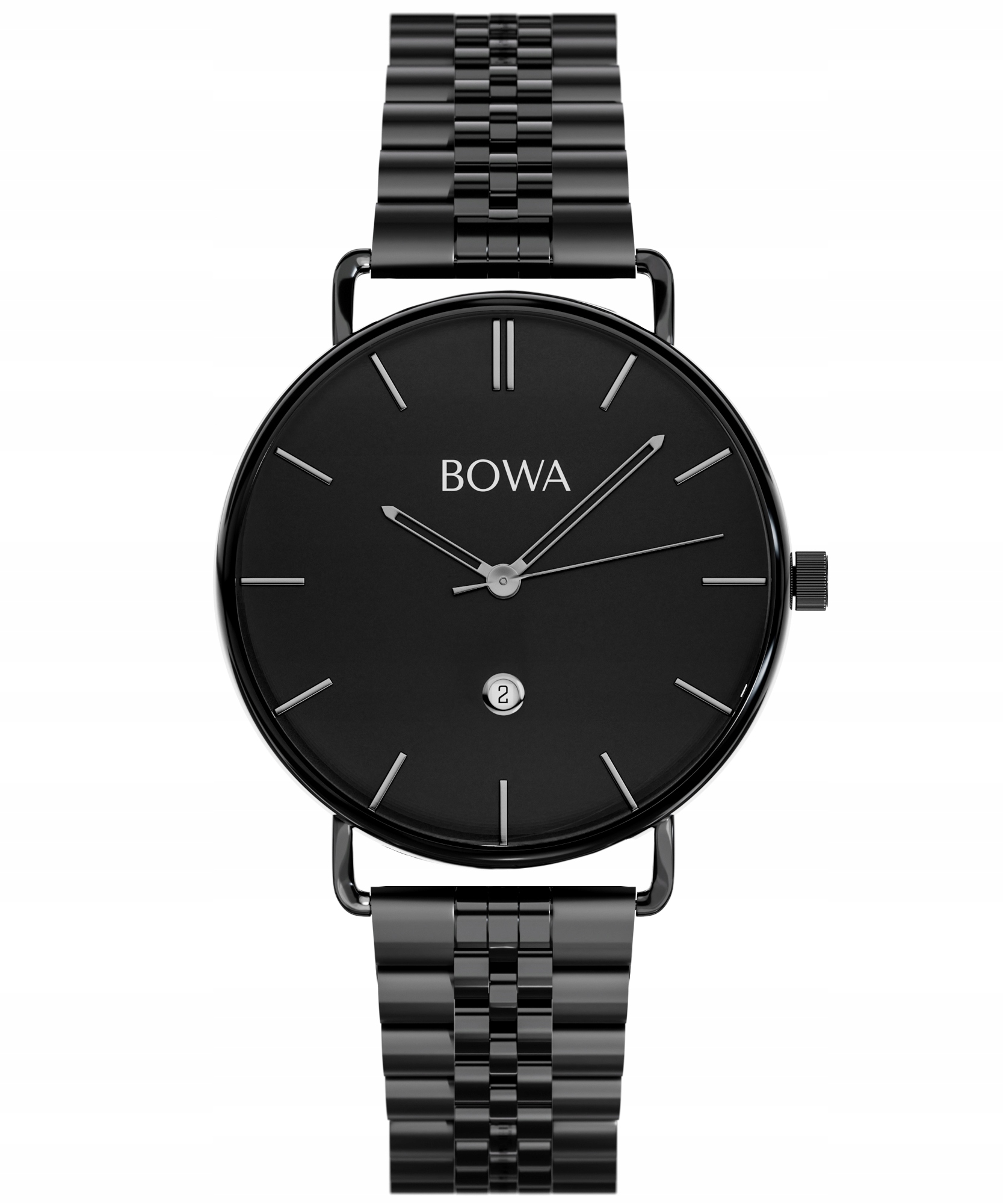 Dámské hodinky Bowa Milan Black-Silver Tone Steel 34