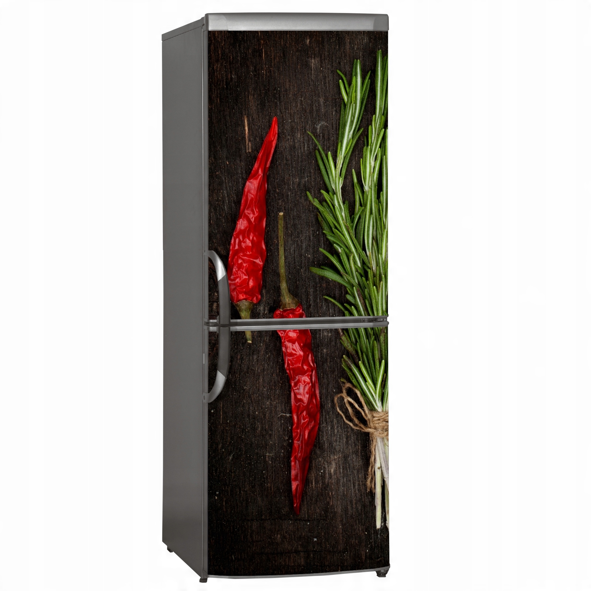 

Naklejka Laminowana Skin lodówka Chili Przyprawy