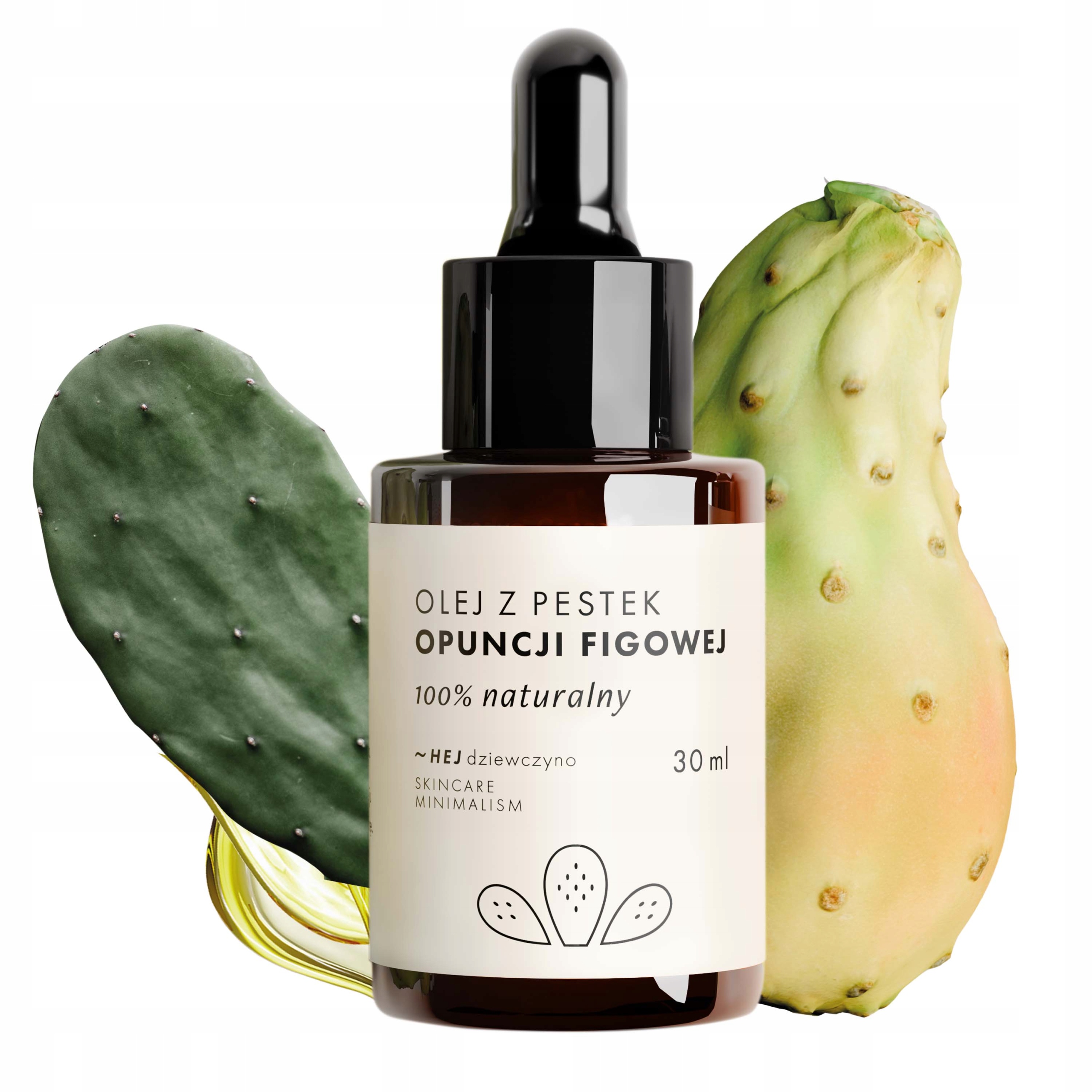 Olej z Opuncji Figowej|Anti-Aging|Do Twarzy|Pod Oczy|Nierafinowany 30 ml