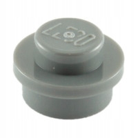 

Lego Klocek 1x1 okrągły DBGray 4073 4210633 New