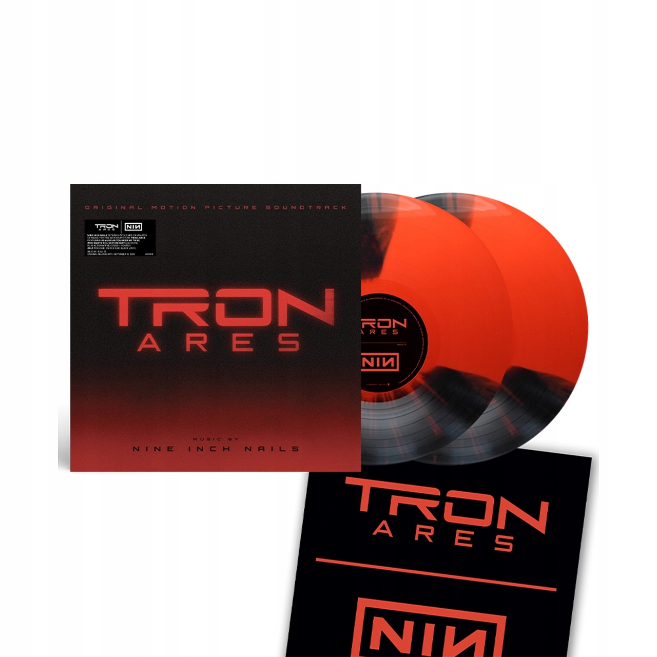 Nine Inch Nails Tron: Ares Soundtrack 2LP/ Red & Black Swirl Vinyl/