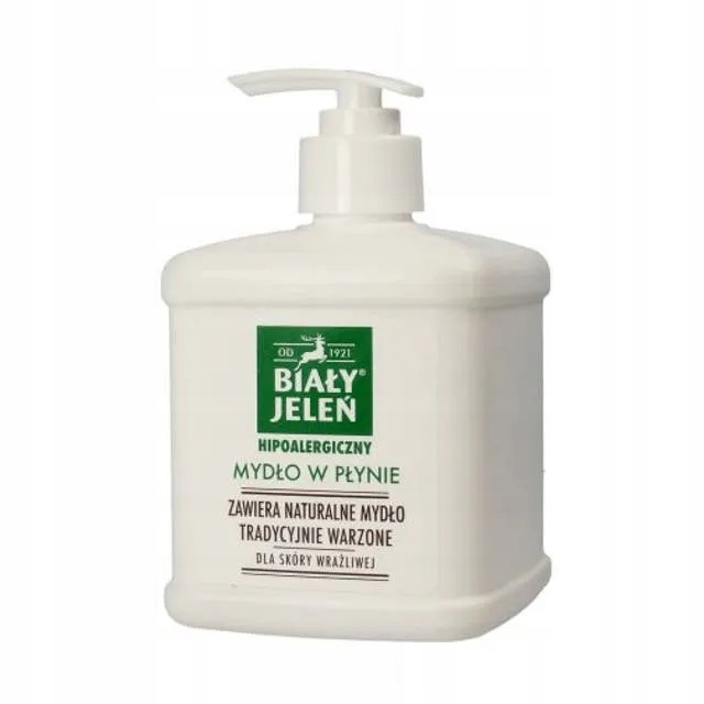 

Biały Jeleń Hipoalergi szare mydło w płynie, 500ml