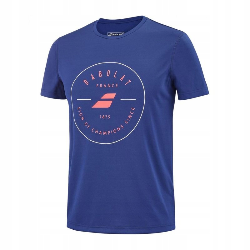 Koszulka Babolat Exercise Graphic Tee Men Estate Blue M