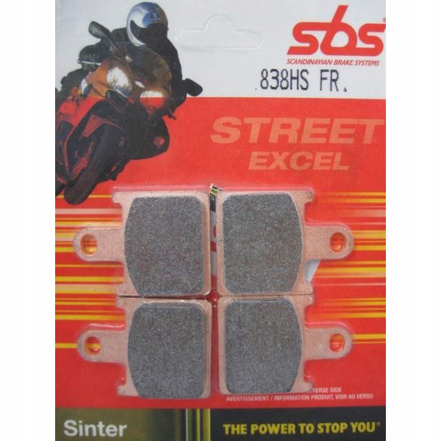 838HS - Колодки передние SBS KAWASAKI ZX 600 ZX - 6R 2007-NINJA