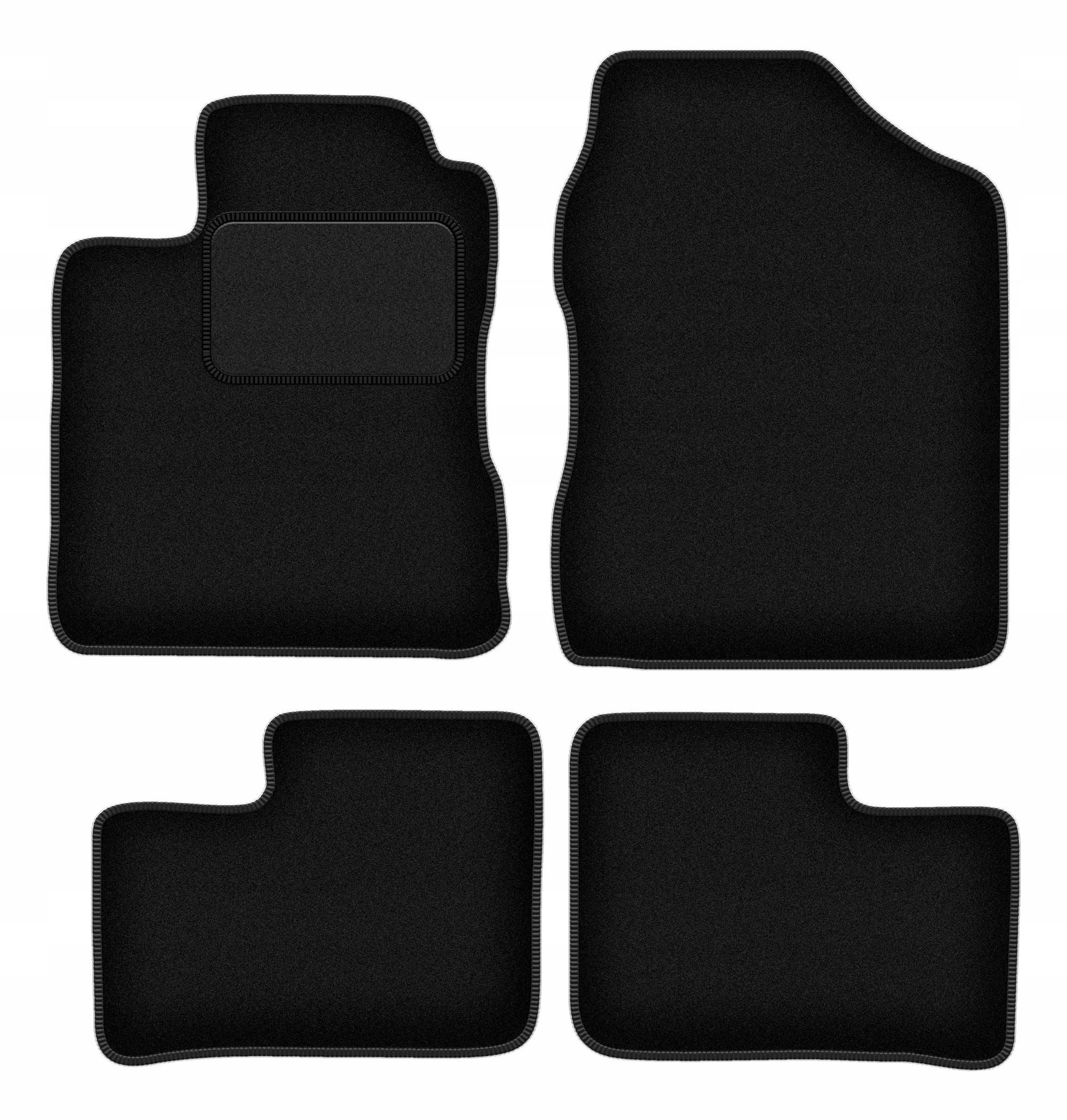 velurové autokoberce pro automobily: Daihatsu Cuore VI hatchback (2003-2007)