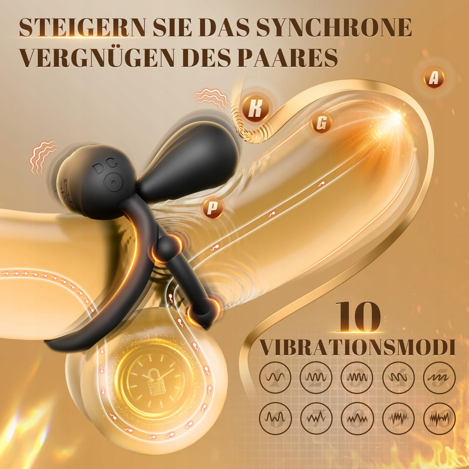 CACUOLA Wibrator Penisring 360° Regulacja Stymulacja Klitorisu Dla Par — miniatura 2