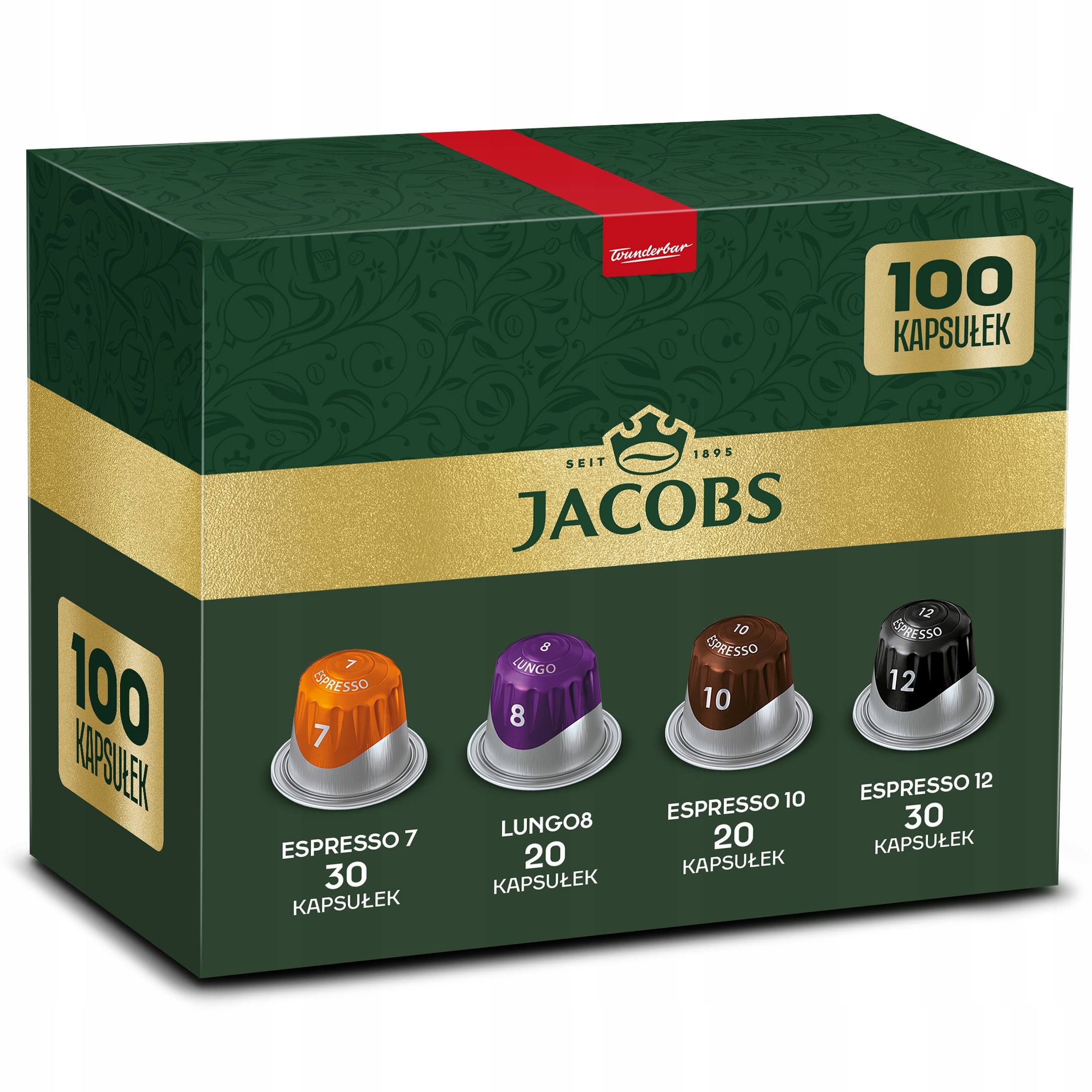 Kapsułki Jacobs Lungo, Espresso do Nespresso(r)* 100 kaw mix 9+1 Gratis!