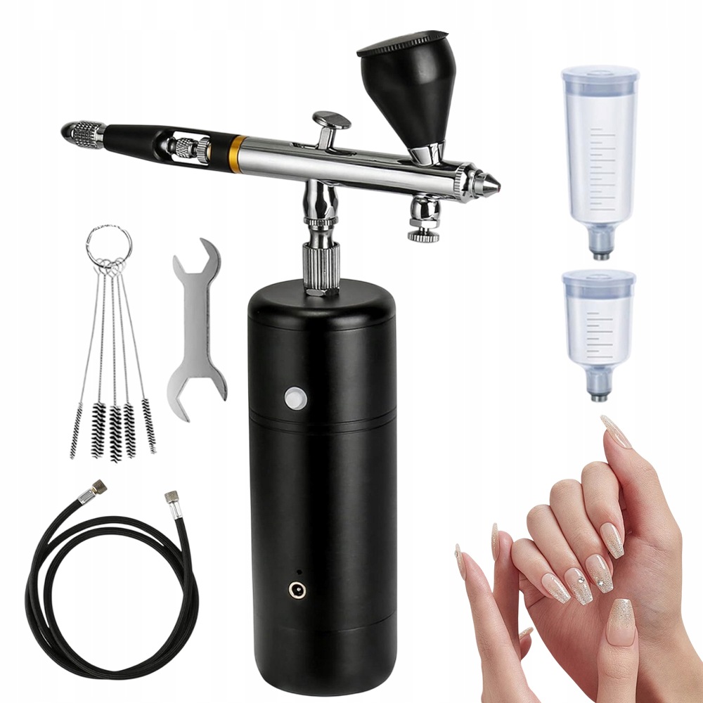 Elektrický Airbrush Usb 0.3 MM S 3 Regulacemi Tlaku Pro Líčení A Koláče