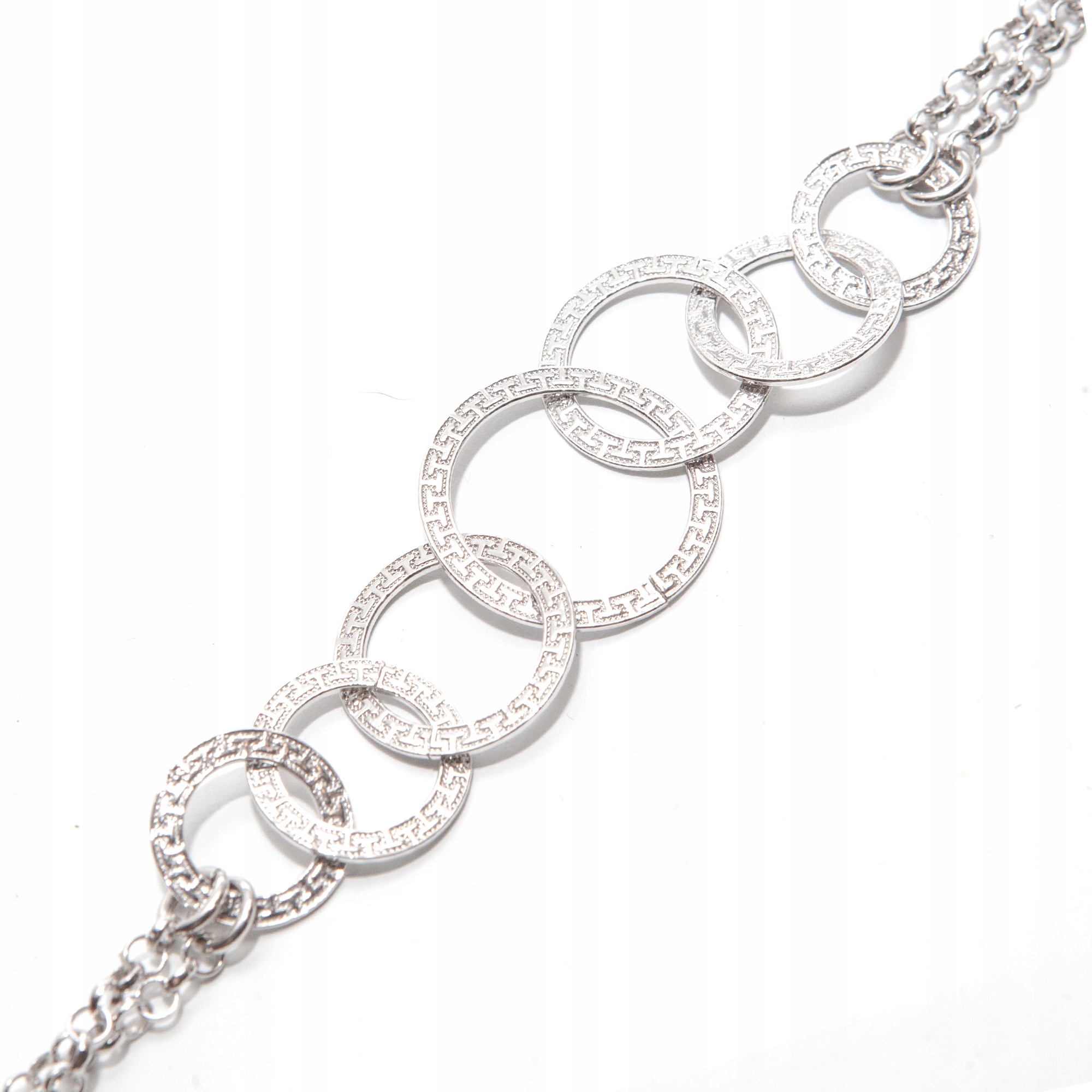 Stříbrný náramek s řeckým vzorem stříbro 925 starověký řecký motiv