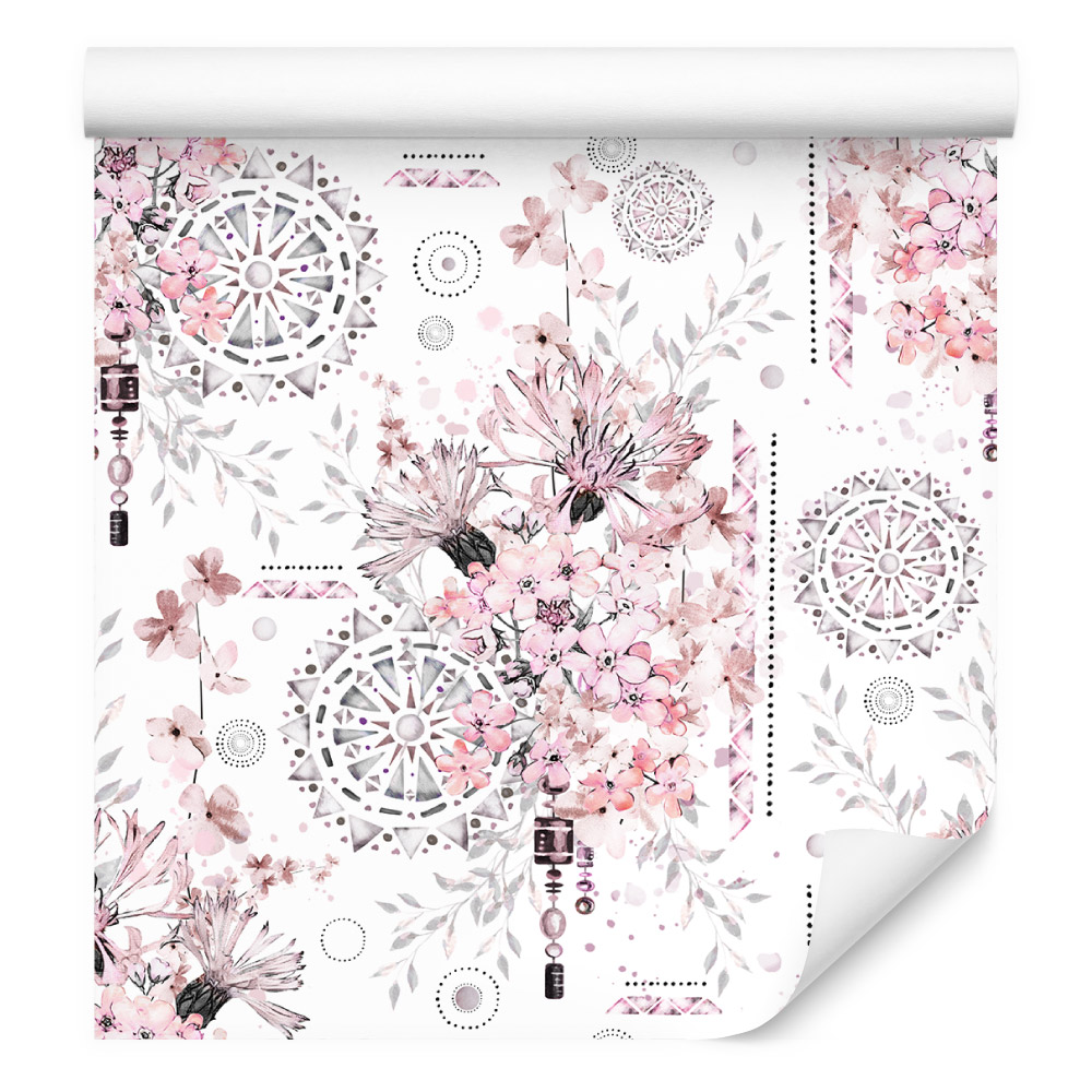 Tapeta s květinami a ornamenty /715087840