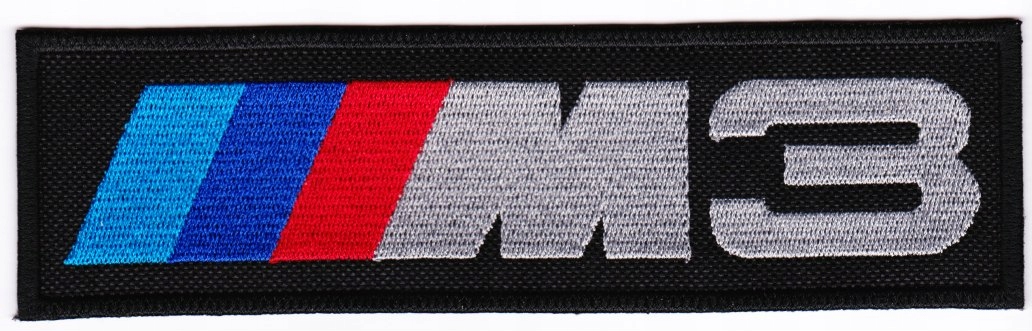 VAR naszywka BMW M3 M POWER 17 X 4,5 CM