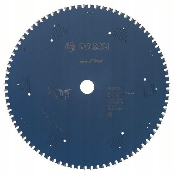 

Piła Tarczowa EXP/STEEL305*25.4*80 2608643061BOSCH