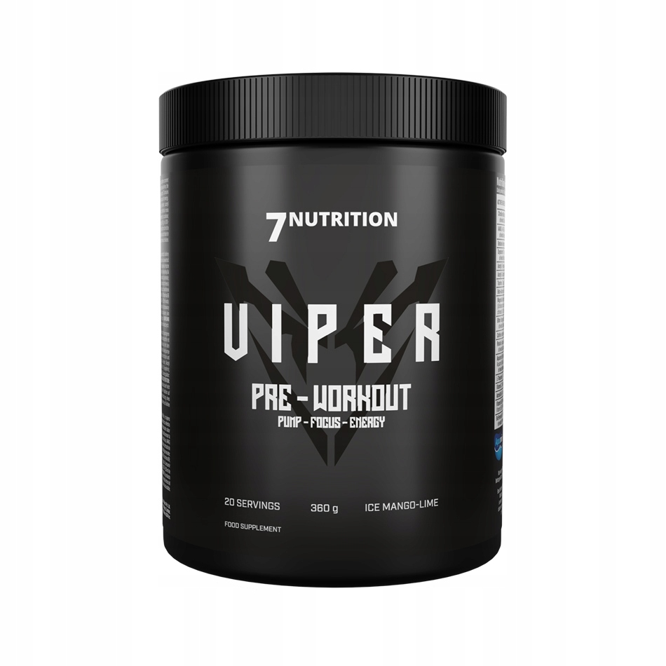 7 Nutrition Viper předtréninkový doplněk 360g ledová mango-limetka