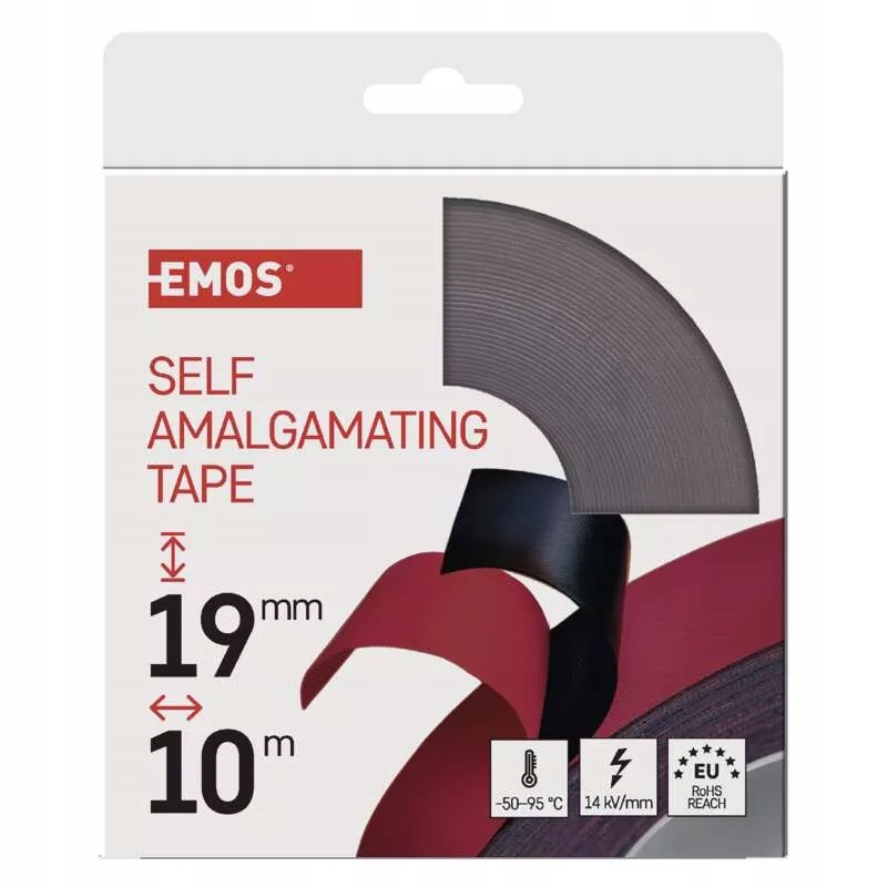 Taśma samowulkanizująca EMOS 19 / 10 czarna F51912