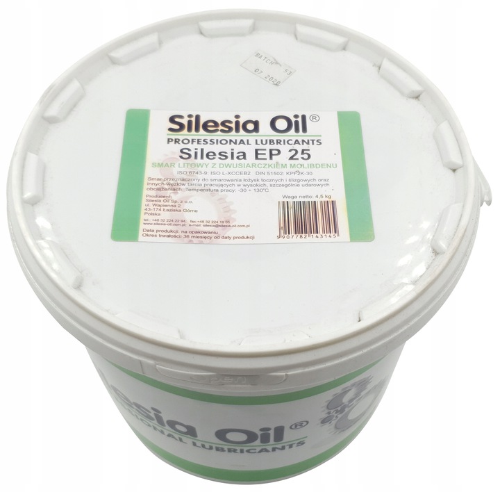 SILESIA літієва змазка з MoS2 EP25 4,5 кг