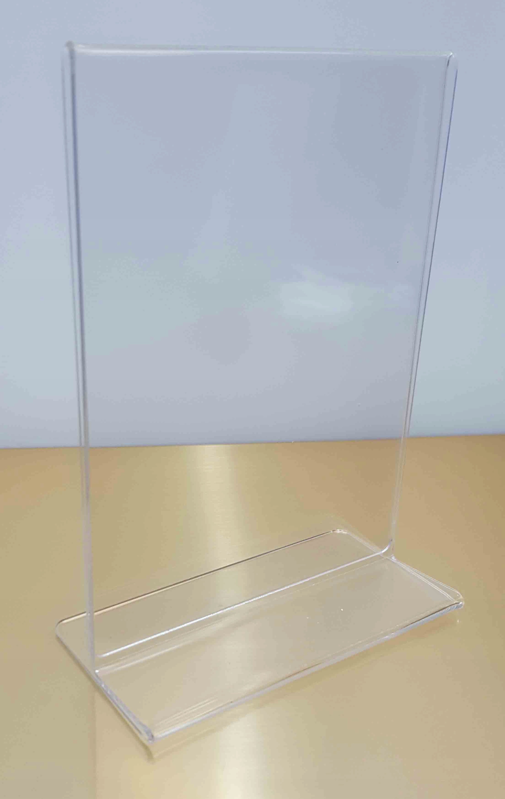 Stojak Plexi typ T A5 menu ulotka dwustronny Format A5