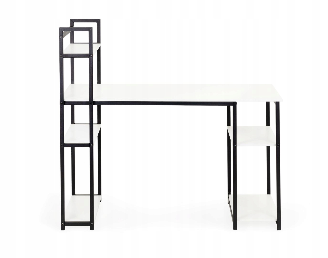 Biurko komputerowe biurowe stół + regał półki loft Głębokość mebla 54 cm