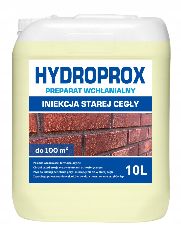Hydroprox Prípravok Absorbovateľný Injekciou Starej Tehly – 10 L