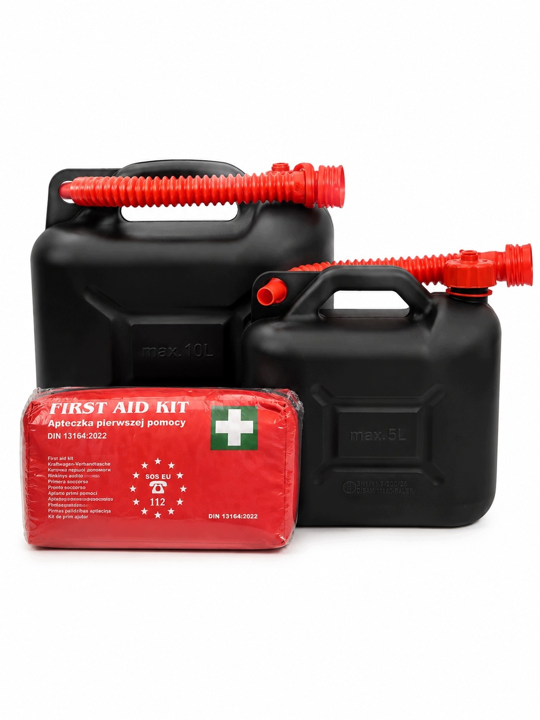 Nouzový Set Do Auta Kanystr 10 L 5 L Hdpe Lékárnička Din 13164:2022