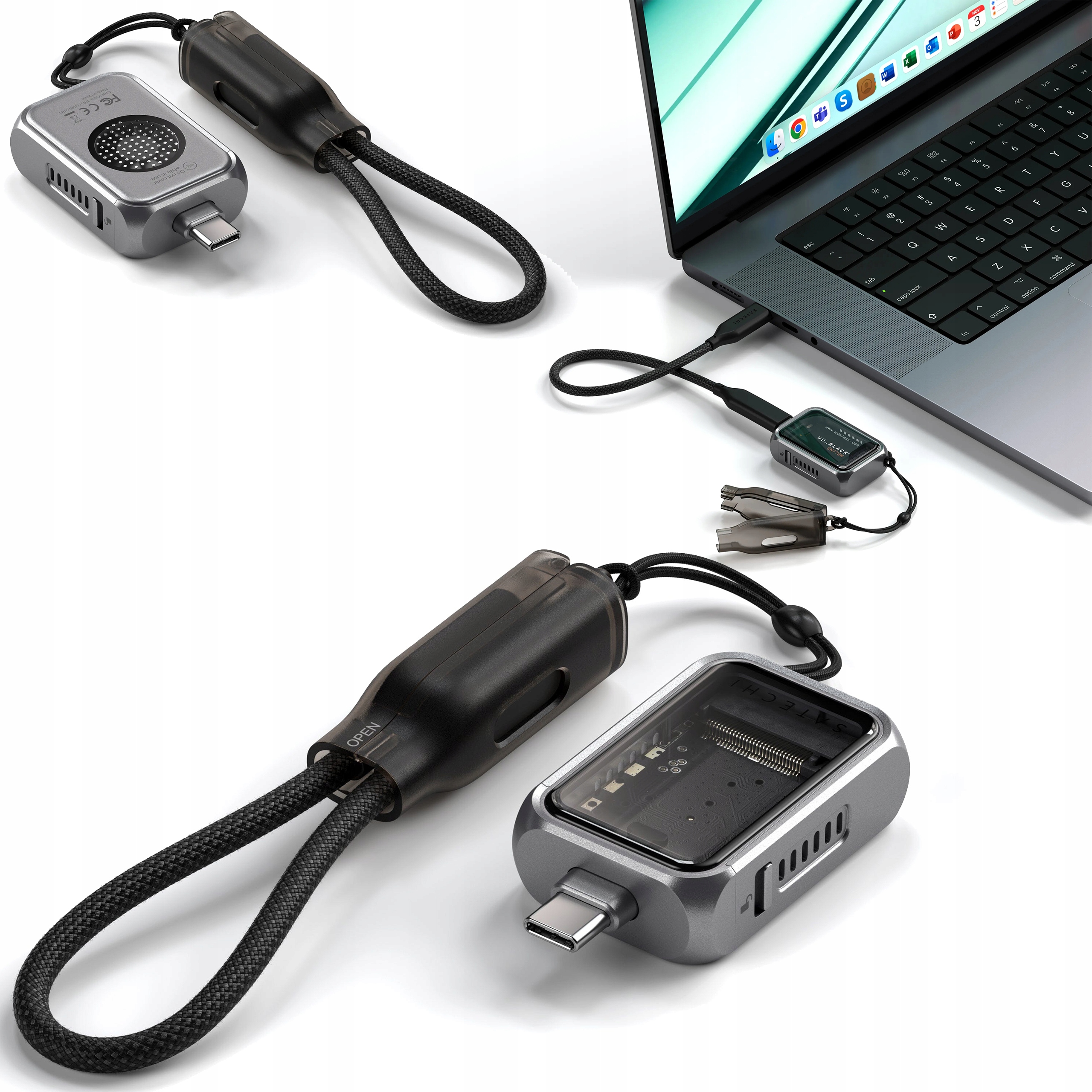 Satechi Mini Enclosure Adapter Adaptér Usb-c na disk NVMe Ssd 2230