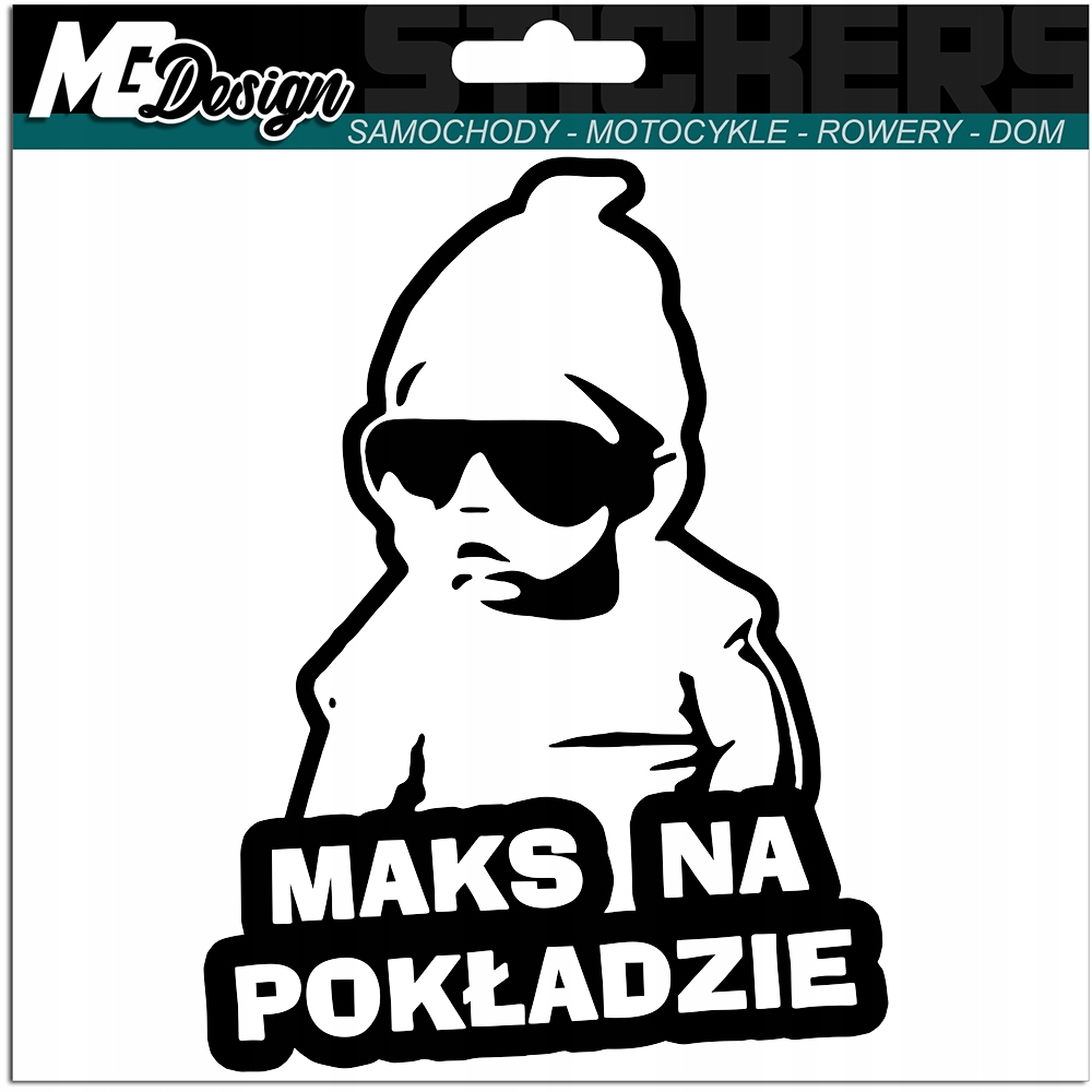 

Maks W Samochodzie naklejka Auto 18x14 kolor