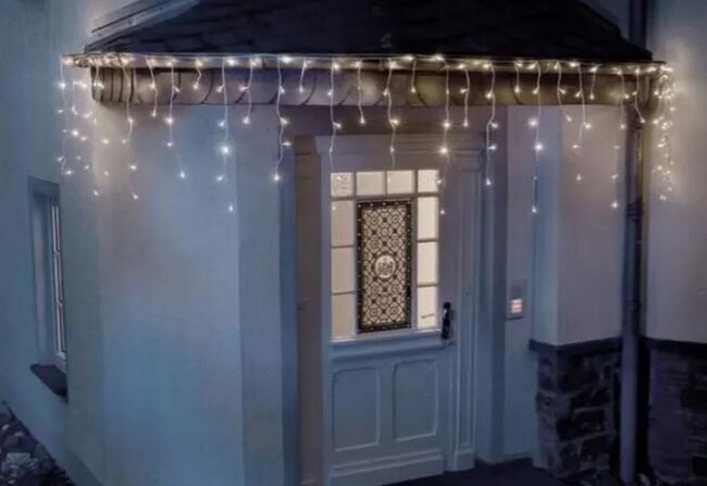 Vianočný svetelný dážď s 800 Led, dĺžka 10 m