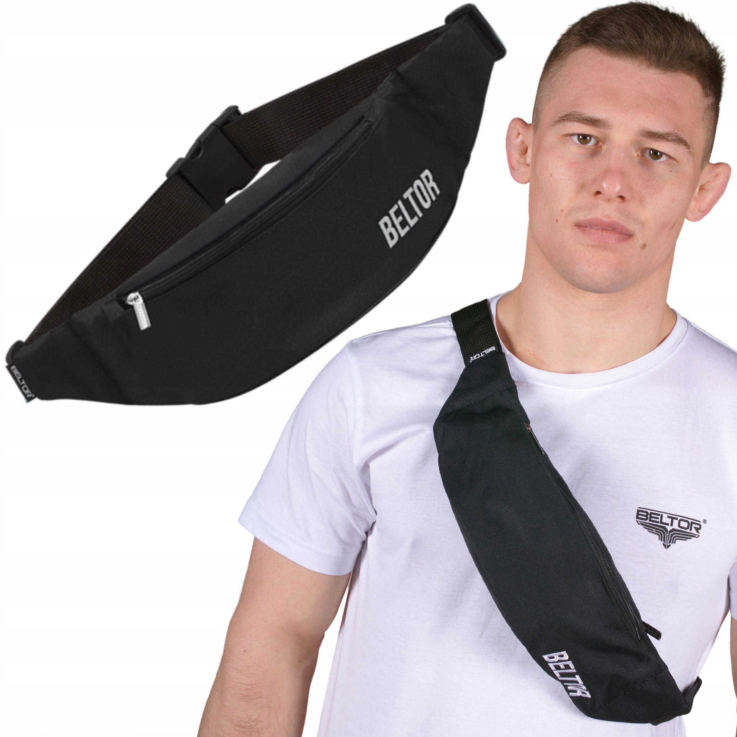Beltor Saszetka Nerka Biodrowa Torebka Sportowa Essential Czarna