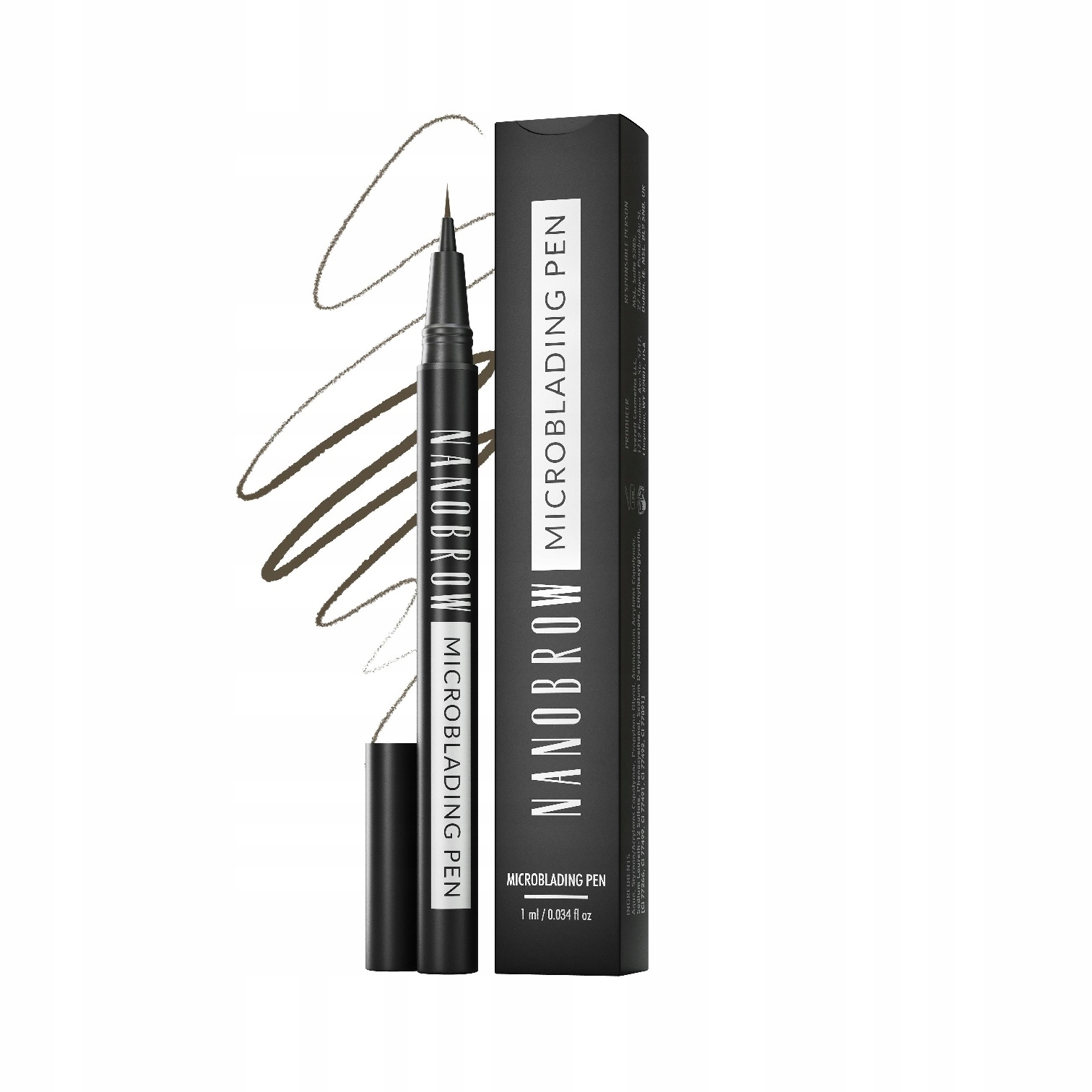 Nanobrow Microblading Pen Precizní tužka na obočí Dark Brown, 1 ml