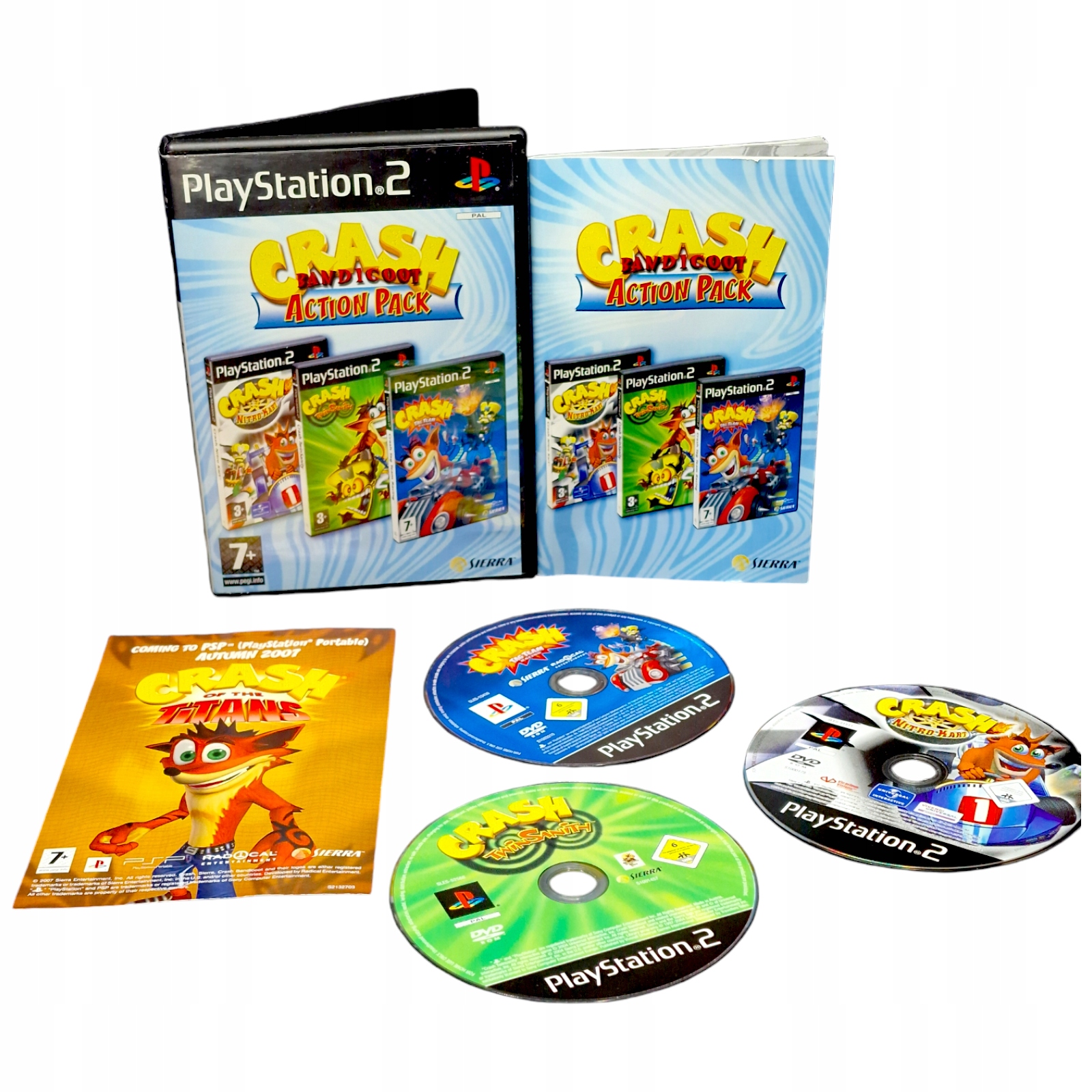 Gra CRASH ACTION PACK Sony PlayStation 2 (PS2) ENG Nitro Kart, Tag Team #1