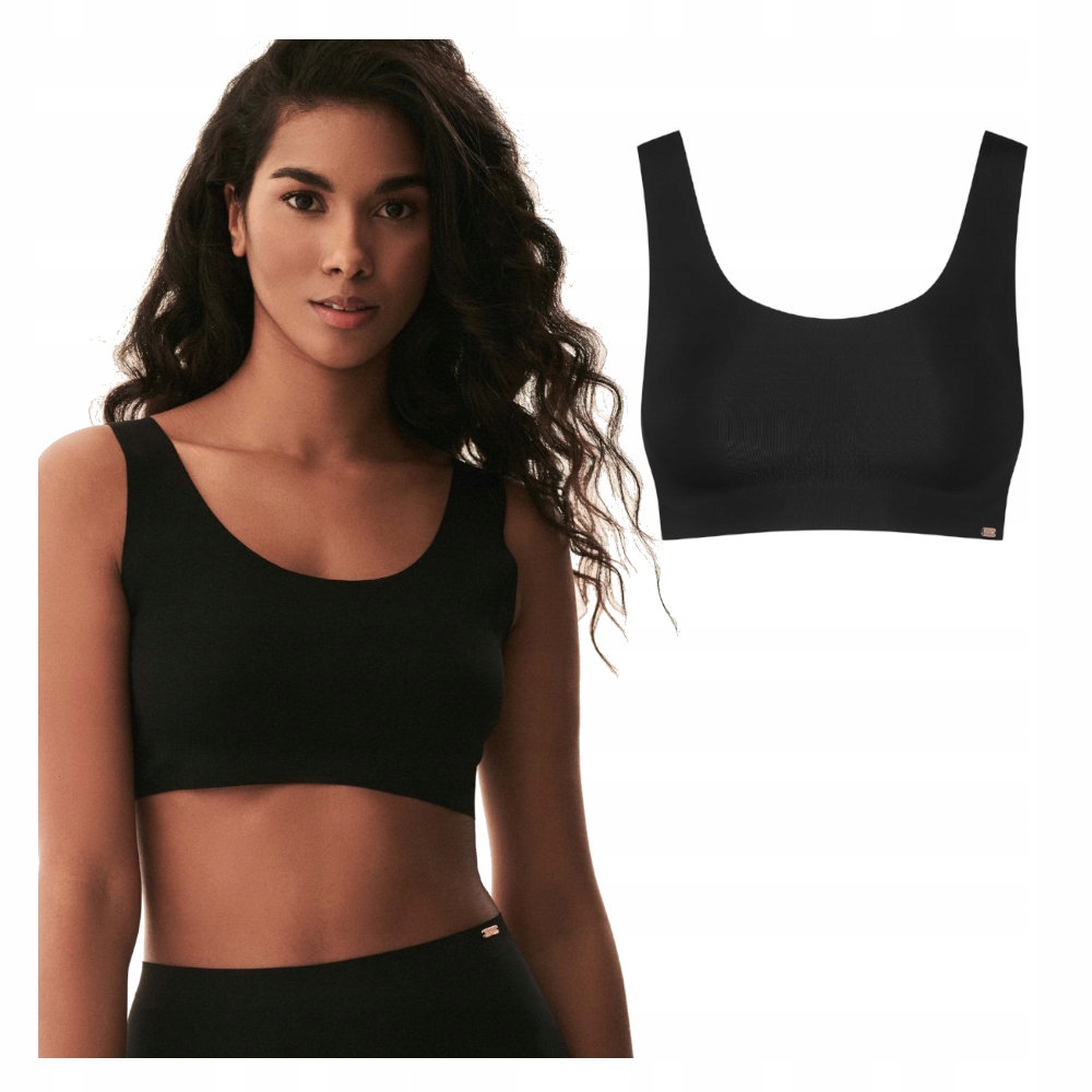 Esotiq Stanik Sportowy Biustonosz Czarny Formula L