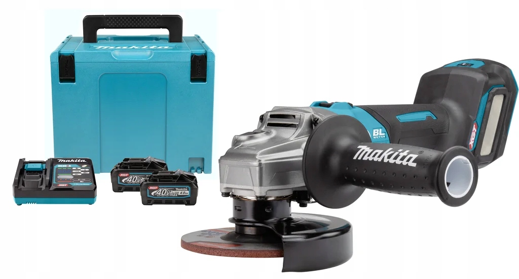 Úhlová bruska 40V Max Xgt 125 mm 2x4.0 Ah Aws GA023GM201 Makita