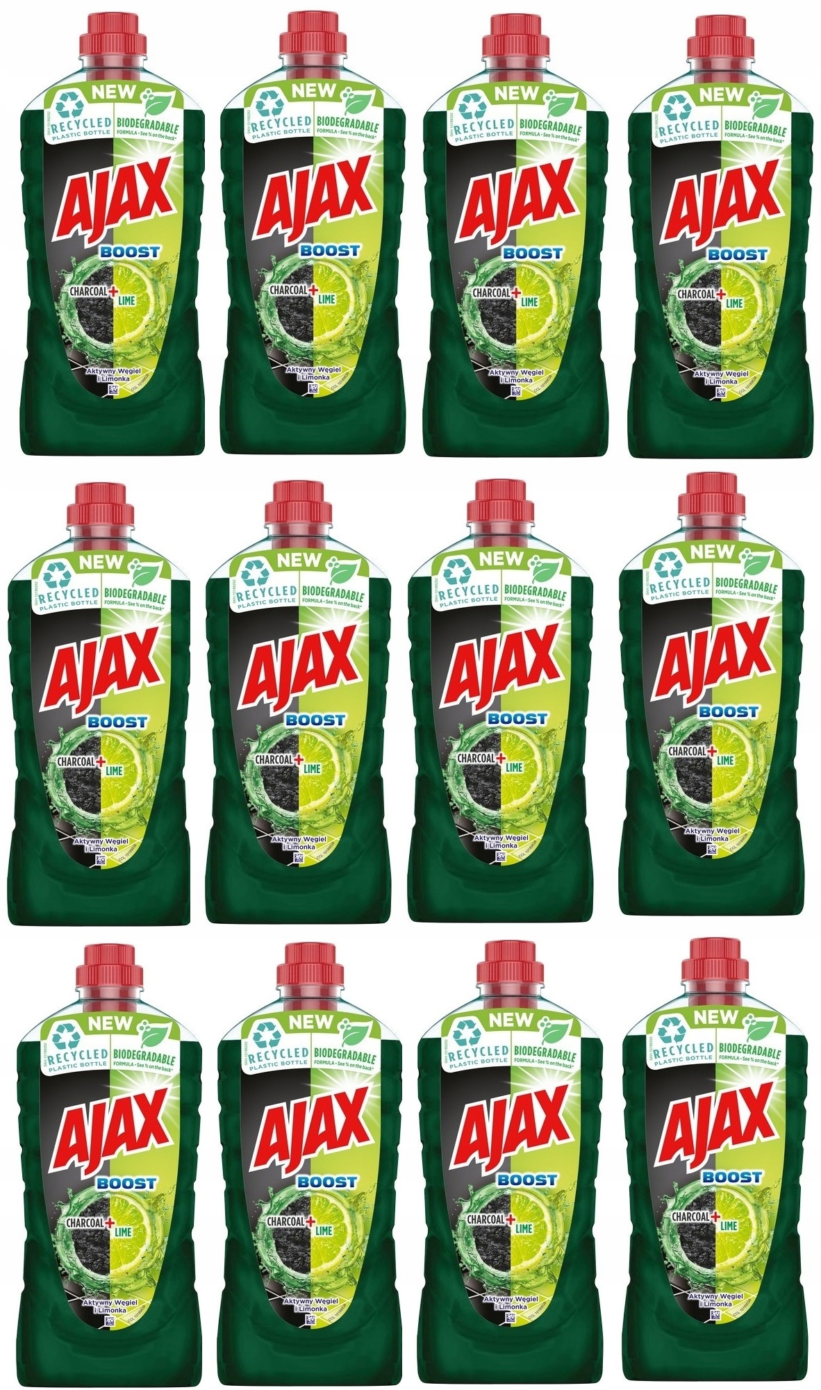 

Płyn Czyszczący Ajax 1L X 12 Szt Węgiel I Limonka