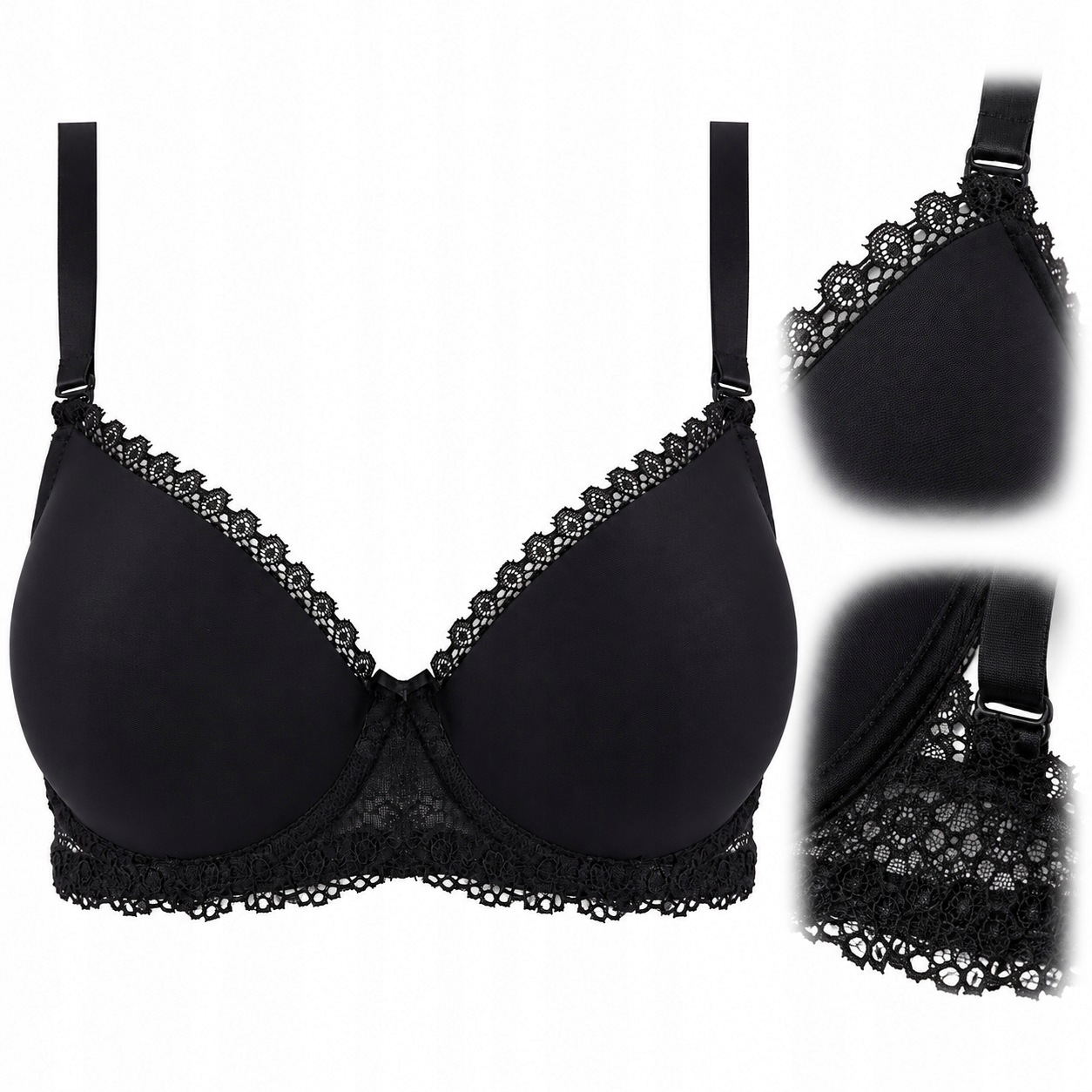 Push-up vyztužená podprsenka Henderson Julietta 23444 černá 95C Anrr