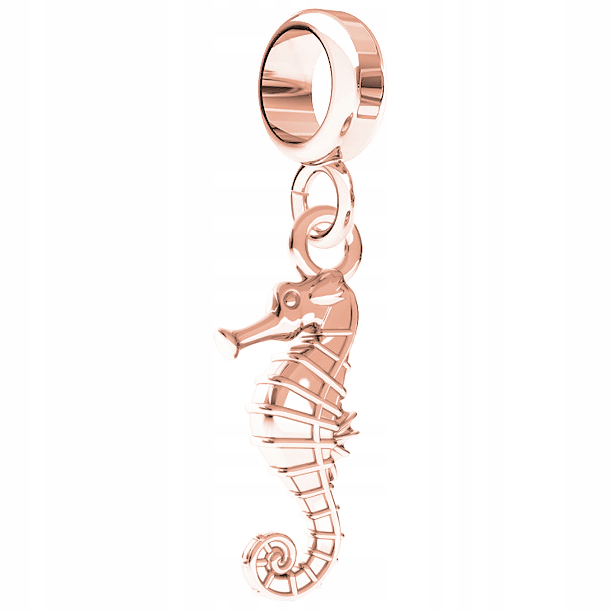 Charms Pozlacený s mořským koníkem Mořský koník Ryba Mořský koník Stříbro 925