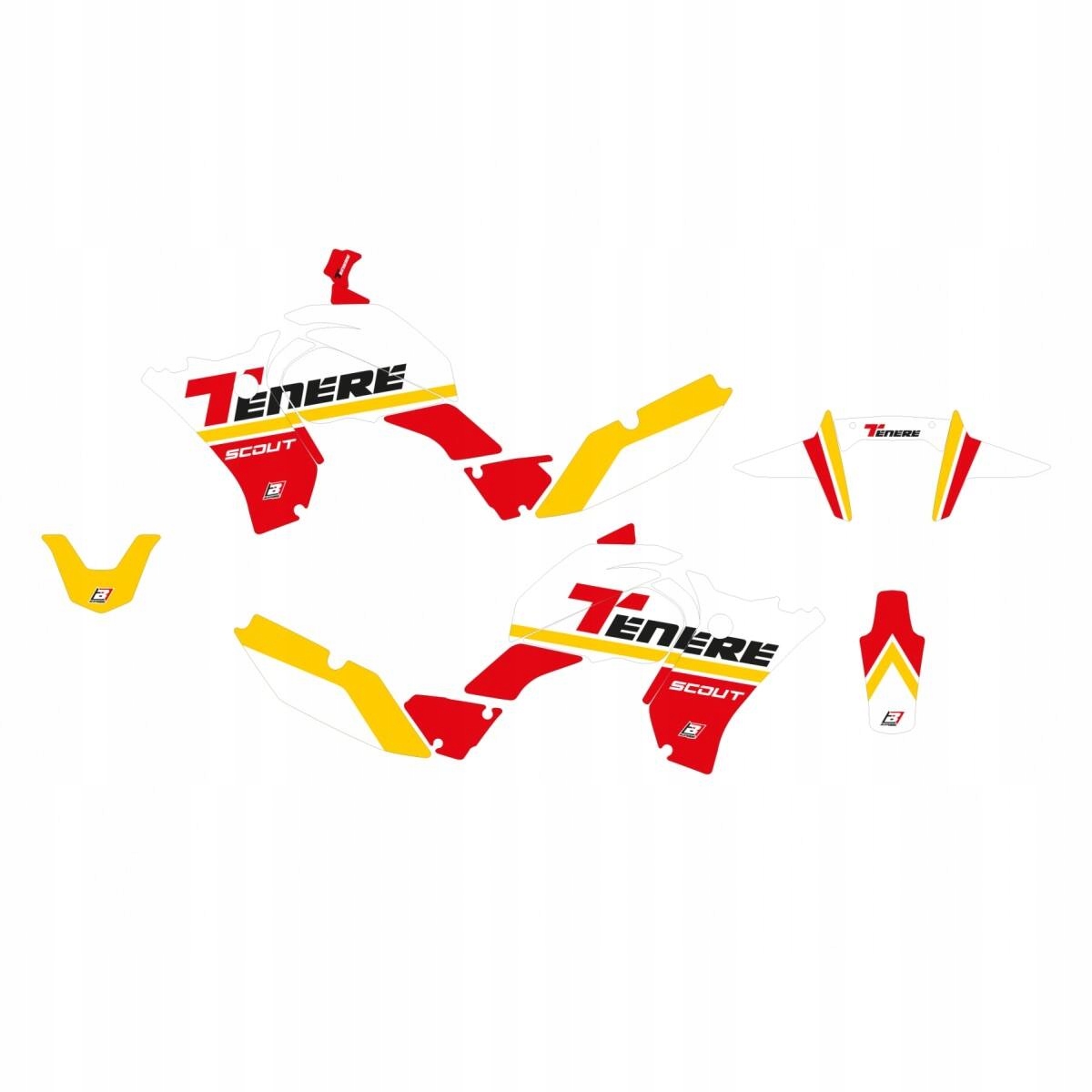 Naklejki Yamaha Tenere 700 20-2023r - BLACKBIRD KOMPLET Producent Blackbird