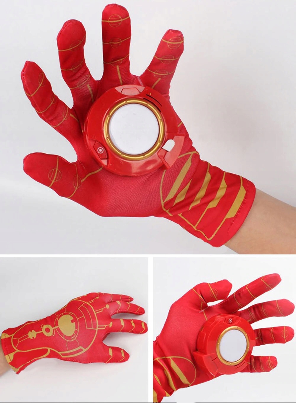 LASEROWA RĘKAWICA RĘKA ZBROJA IRON MAN LASER SUPERBOHATER Rozmiar uniwersalny