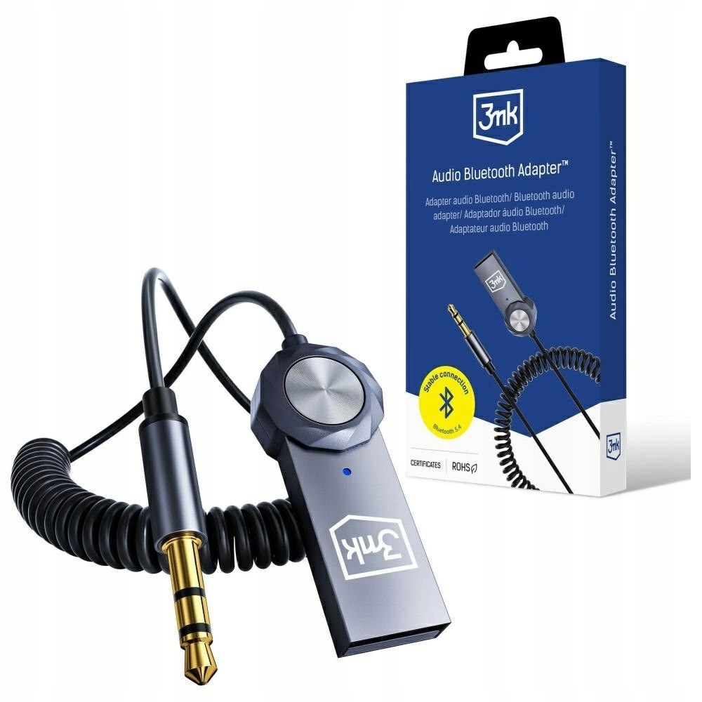 Bezprzewodowy adapter audio 3MK Audio Bluetooth Adapter Jack 3.5mm 2w1