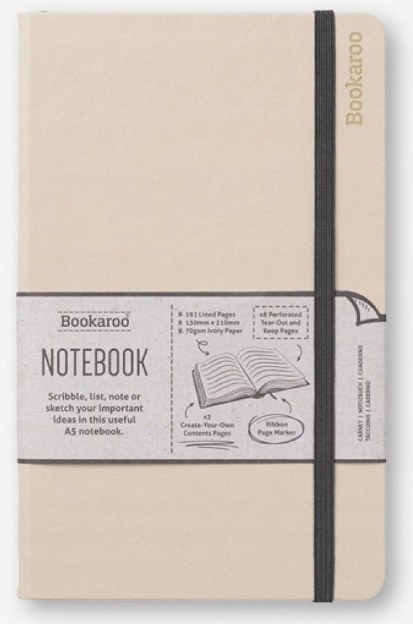 Bookaroo Notatnik Journal A5 Kremowy