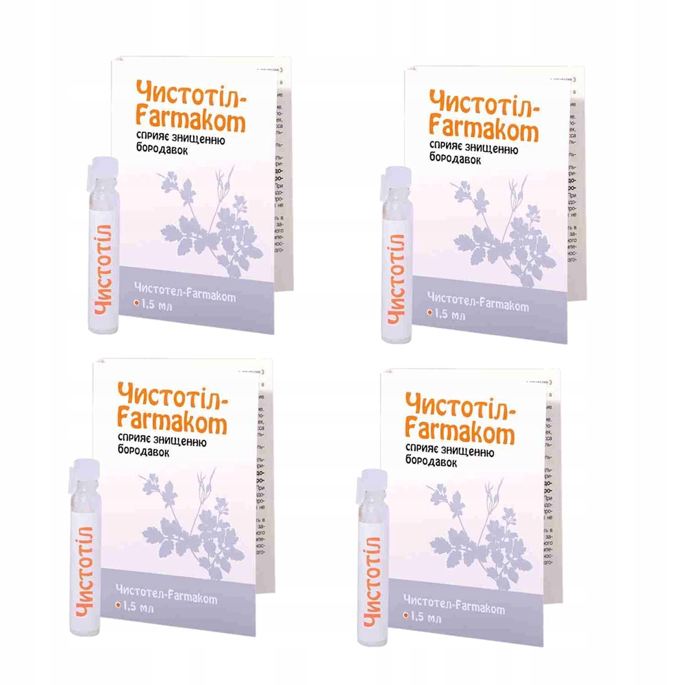 

4x Glistnik Jaskółcze Ziele Płyn Kosmetyczny 1,5ml