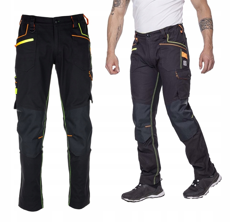 Pánské ochranné pracovní kalhoty Elastické Zesílené Stretch Slim Ardon 58