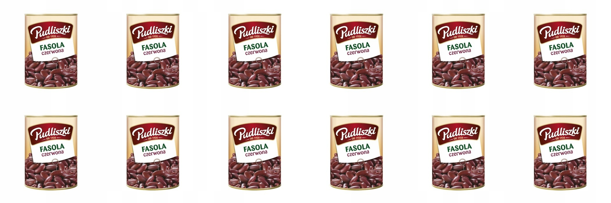 Levně 12 x 400 g Pudliszki Červené fazole red kidney