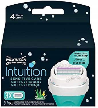 Náhradní hlavice k holičkám Wilkinson Sword Wilkinson Intuition Naturals Sensitive 3 ks