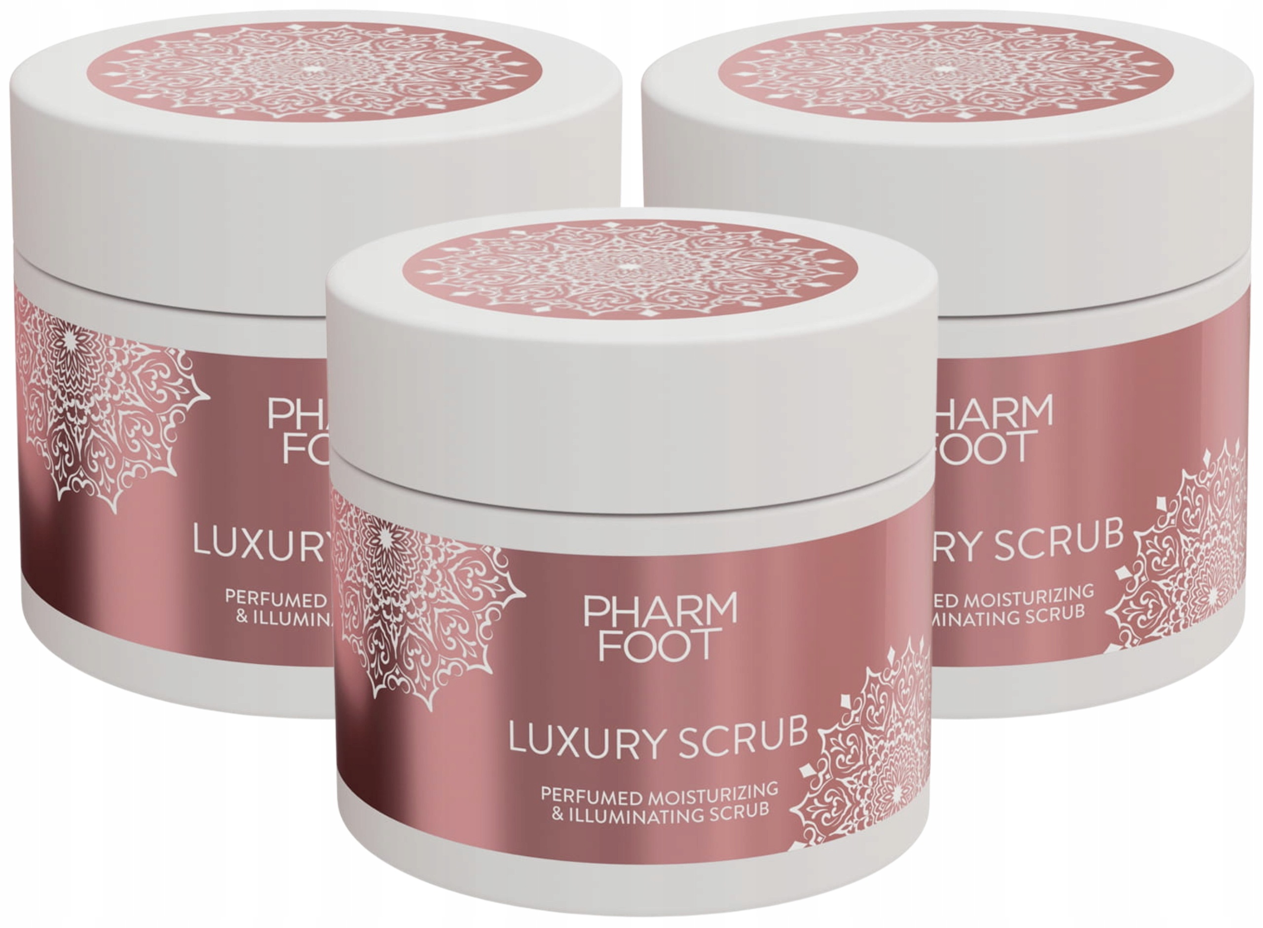 3 x Parfémovaný hydratační a rozjasňující peeling 200 g Osvěžení pleti