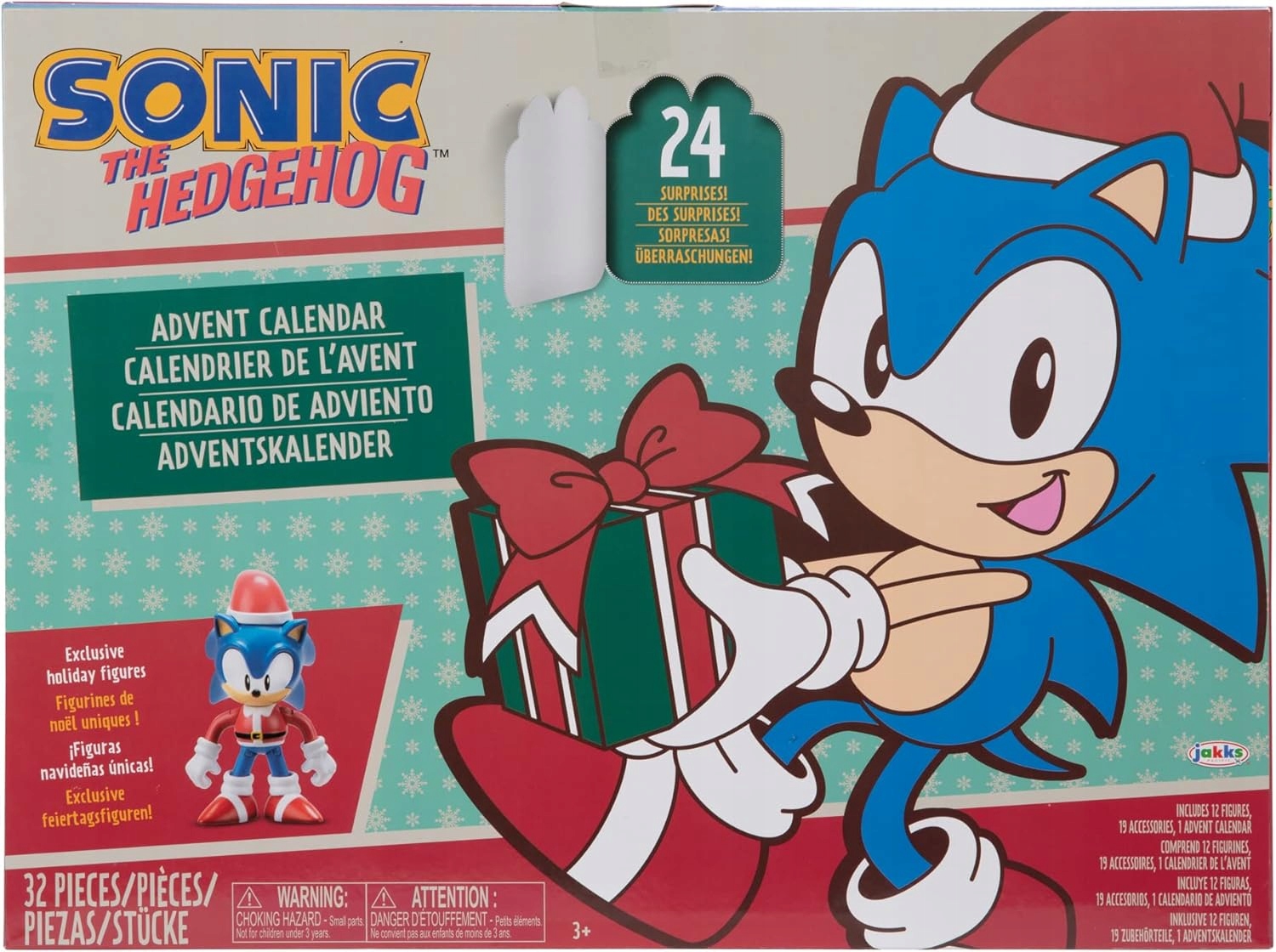 Адвент-календарь JAKKS Pacific Sonic The Hedgehog, 12 подвижных фигурок и 19 аксессуаров — фото 5