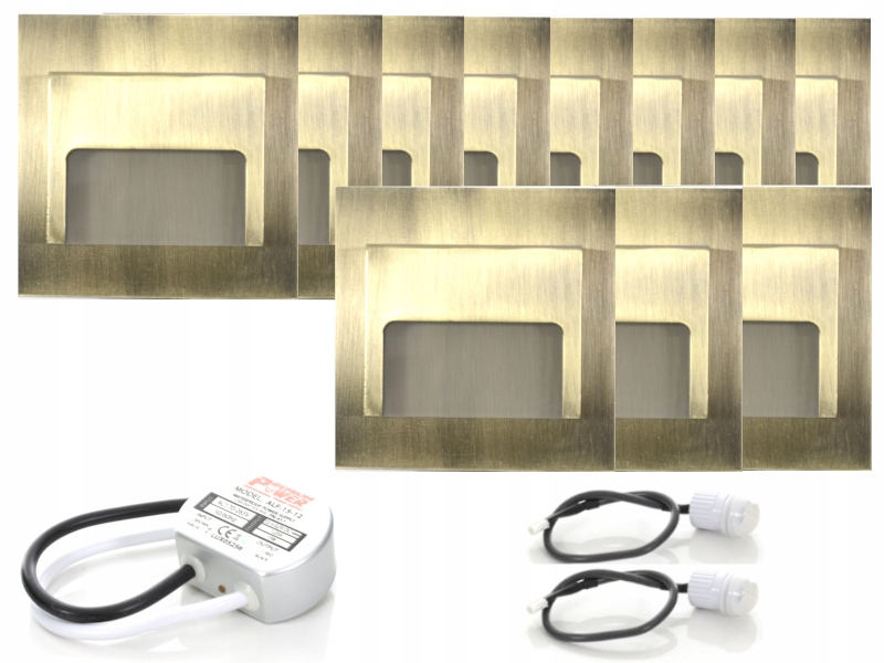 Sada schodišťových svítidel Halogen Led 11x senzory